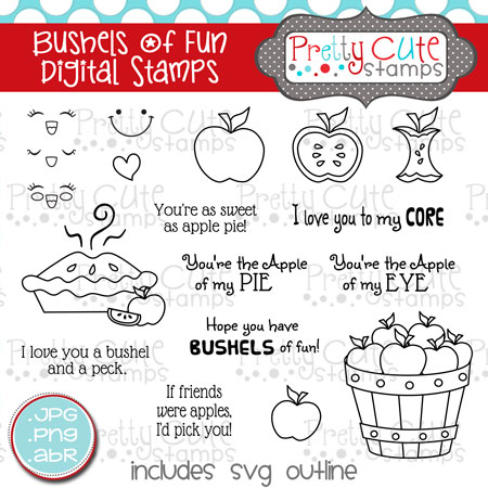 PCS Wave Borders Digital Stamp Set